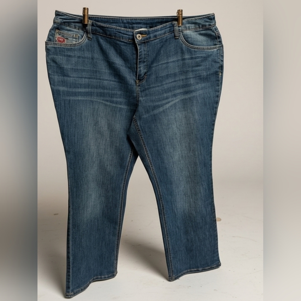 CJ Banks Women's Classic Denim Straight Leg Jeans CJ202